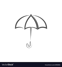 Black And White Umbrella Cartoon Umbrella Icon Graphic Design Template Royalty Free Vector Aff Graphic Design Umbrella Icon Ad Vector Free Vector Images Free Vector Images