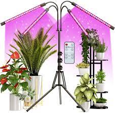 Red blue spectrum lights growing. Buy Grow Light With Stand Frenan Grow Lights For Indoor Plants With Red Blue Spectrum 10 Dimmable Brightness 4 8 12h Timer 3 Switch Modes Adjustable Gooseneck Suitable For Various Plant Growth Online In