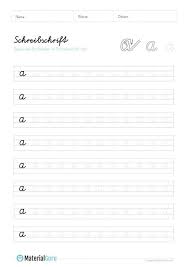 Es sind zunächst alle linien in ihrer. Arbeitsblatt Kleinbuchstaben A In Schreibschrift Auf Linien Schreiben Schreibschrift Schreibschrift Buchstaben Schreibschrift Alphabet