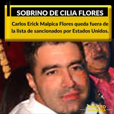 El Departamento del Tesoro de Estados Unidos ha decidido sacar de la lista  de sancionados o lista DSN, a Carlos Erick Malpica Flores, ex tesorero de  Venezuela y sobrino de la esposa