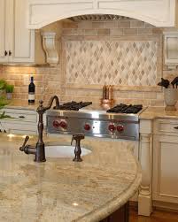 Love The Cream Cabinets With The Multi Blend Durango Cream Harlequin Rhomboid Focal Point Kitchen Remodel Kitchen Tiles Backsplash Kitchen Renovation