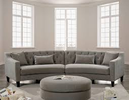 We have a variety of sectional sofas including casual, modern and transitional styles. Cm6370 2 Pc Copper Grove Brezovo Sarin Aretha Warm Gray Linen Like Fabric Curved Back Sectional