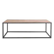 We build outdoor coffee tables to last; Industrial Large Coffee Table With Black Frame Furniture123