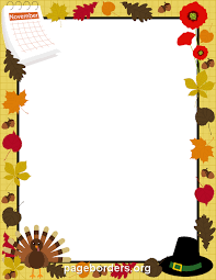 November Border Clip Art Page Border And Vector Graphics Clip Art Borders Christmas Borders Boarders And Frames