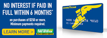 Get your free consultation (before applying to goodyear credit card)! Raffield Tire Master Promotions Goodyear Credit Card