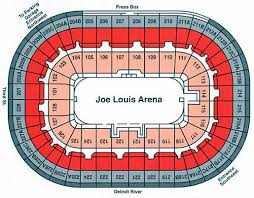 Joe Louis Arena Seat Map Map 2018