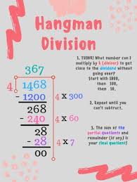 Division Partial Quotient Anchor Chart Worksheets Teaching