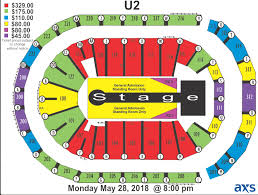 Seating Chart Official General U2eitour 2018 Zootopia