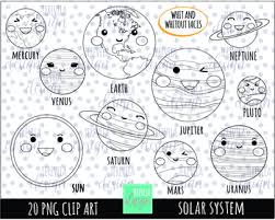 Free download and use them in in your design related work. Solar System Black And White Planets Clipart By Terevela Design