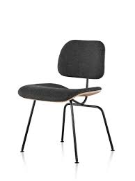 Eames Molded Plywood Dining Chair With Metal Base Upholstered In 2020 Eames Molded Plywood Dining Chair Chair Dining Chairs