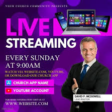 Our church has long wanted to livestream our services but was not sufficiently motivated to do so until the pandemic forced us to make it happen. Pin On Church Flyer Templates