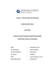 Keberkesanan kaedah pengajaran dan pembelajaran. Doc Proposal 1 Azwana Talha Academia Edu