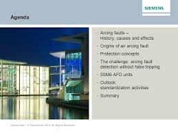 With the 5sv6 arc fault detection device (afdd), siemens is the first manufacturer to present its latest innovation, the third product generation for preventive fire protection: Unrestricted C Siemens Ag All Rights Reserved Siemens Com Lowvoltage Afdd Arcing Fault Protection Sentron Lorem Est Dolor Sunt Ppt Download