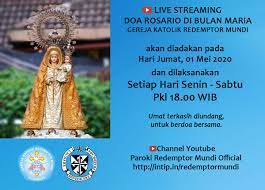 Live Streaming Doa Rosario Bulan Redemptor Mundi Surabaya Facebook