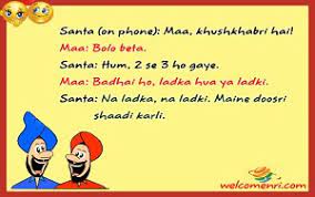They make everyone happy with their naughtiness. English Santa Banta Jokes