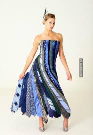 Tie Dress For Ladies 23 Dress Designs From Old Ties For Women Upcycled Dress Upcycled Fashion Upcycle Clothes