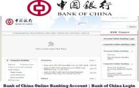 Bank Of China Online Banking Account Bank Of China Login Online Banking Banking Card Games
