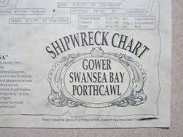 Gower Shipwreck Chart 10 00 Picclick Uk