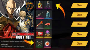 Child emperor uses his trump card, the robotic brave giant, to fight against the reincarnated phoenix man. One Punch Man Event Rewards Free Fire Youtube