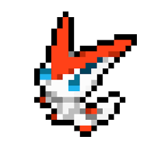 Shiny Victini X Y Team Sprite By Drifter Dx Pixel Art Pokemon Pixel Art Pokemon Bead