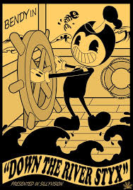 Bendy Down The River Styx By Sixclicksick Bendy And The Ink Machine Vintage Cartoon Cartoon