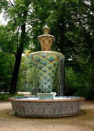 Sachsen Stadtpark Denkmal Schloss Dresden Park Barock Garten Brunnen Gold Mosaik Wasser Springbrunnen Springbrunnen Brunnen Barock