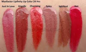 maxfactor lipfinity lip color swatches in 2019 lip colors