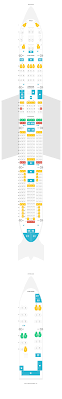 Seat Map Boeing 747 400 744 Four Class Qantas Airways