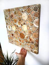 Large Wooden Mosaic Wall Art Reclaimed Wood Art Wood Wall Etsy Mosaic Wall Art Driftwood Wall Art Wood Art