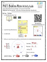 Build and atom lab name biol 121 learning goals 1. Phet Build An Atom Activity Guide Teaching Resources