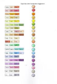 Michelles Mbellishments Favorite Copic Color Combos