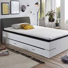 bed met opbergruimte zeger 140 x 200 wit antraciet emob emob