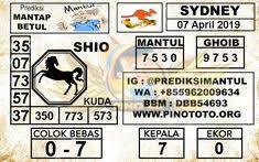 Prediksi Togel Sydney Pools 07 April 2019 Di 2020 Kambing Buku Sydney