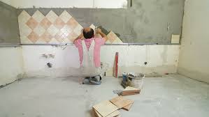 Which i did not do. Worker Installing Tiles To A Stock Footage Video 100 Royalty Free 1550149 Shutterstock