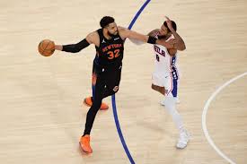 Karl-Anthony Towns navigating basketball fouls during playoffs