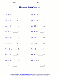 free grade 5 measuring worksheets