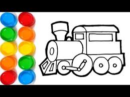 Lokomotif kuno kereta api uap. Rainbow Kereta Api Belajar Menggambar Dan Mewarnai By Menggambar Mewarnai