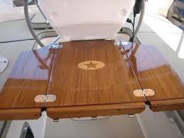 Suitable for home, boats, rvs, caravans & more, our beautiful teak tables are made to last. Cockpit Tables Cruising Concepts Boat Tables