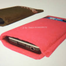 Gefütterte handyhülle aus stoff ». Handytasche Aus Filz Selber Machenni Handy Nahen Handyhulle