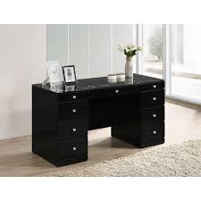 , vanity tables & tabletops. Crown Mark Vanity Tables And Sets Avery B4850bk 91 Black Vanity Table From Royal Furniture