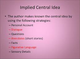 Once they have found the main idea, make them prove it. Central Idea Supporting Details Ppt Download