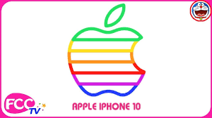 How To Draw Iphone 10 Apple Logo Coloring Page Drawing For Kids How Coloring Books Drawing For Kids Coloring Pages
