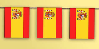 Die flagge ohne das wappen dient als vereinfachte variante der bürgerlichen und handelsflagge. Spain Flag Bunting Teacher Made
