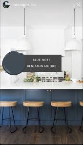 Navy kitchen cabinet paint color. Benjamin Moore Blue Note Benjamin Moore Kitchen Benjamin Moore Blue Moore Kitchen