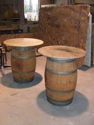 Wine Barrel Table Could Make With Used Wine Barrels Wine Barrel Table Wine Barrel Decor Barrel Table