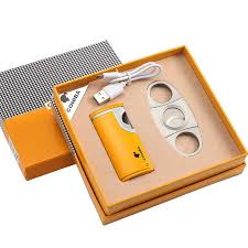 Bộ phụ kiện dao cắt xì gà và bật lửa COHIBA