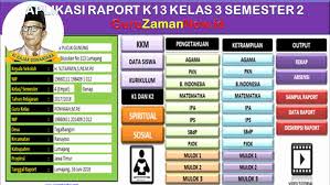 Check spelling or type a new query. Aplikasi Raport K13 Kelas 3 Semester 2 Format Excel Guru Zaman Now