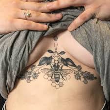 Bee Tattoo Meanings And Placement Ideas Chronic Ink Sternum Tattoo Bee Tattoo Meaning Bee Tattoo