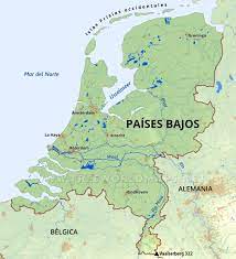 Hermoso póster mapa planisferio con banderas. Paises Bajos Mapas De Los Paises Bajos