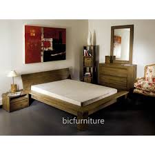The solid wood is then coloured and polished with the respective chemicals and paints, to give a smooth touch. Bedroom Set Made Of Pure Teak Wood Bed Dresser Bedside Cabinet Etc